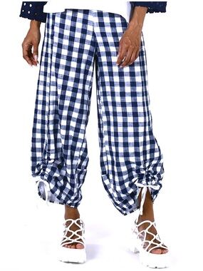 Fenini Checkerboard Cinch Pants